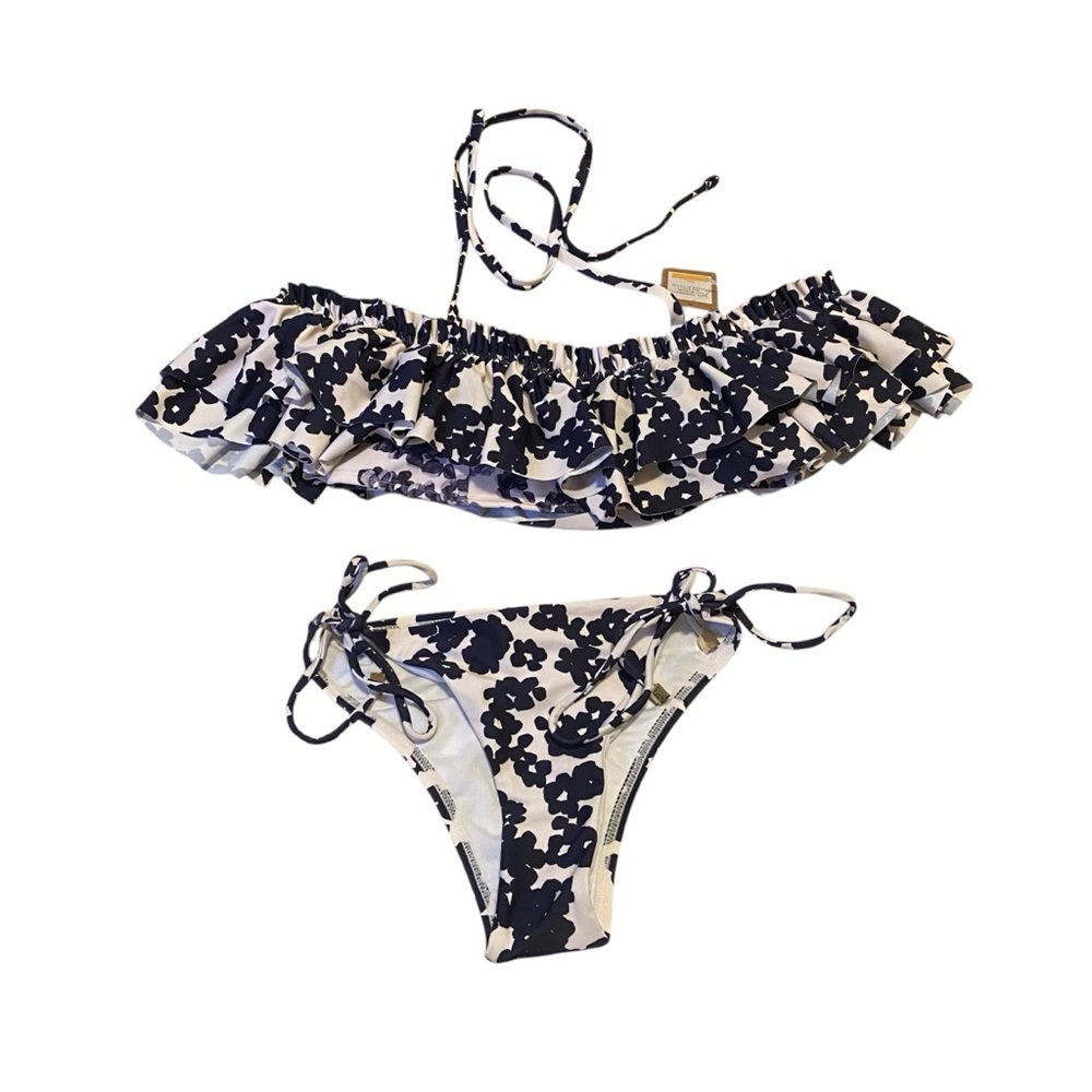 NWT Rachael Roy Ruffled Cheeky Bikini